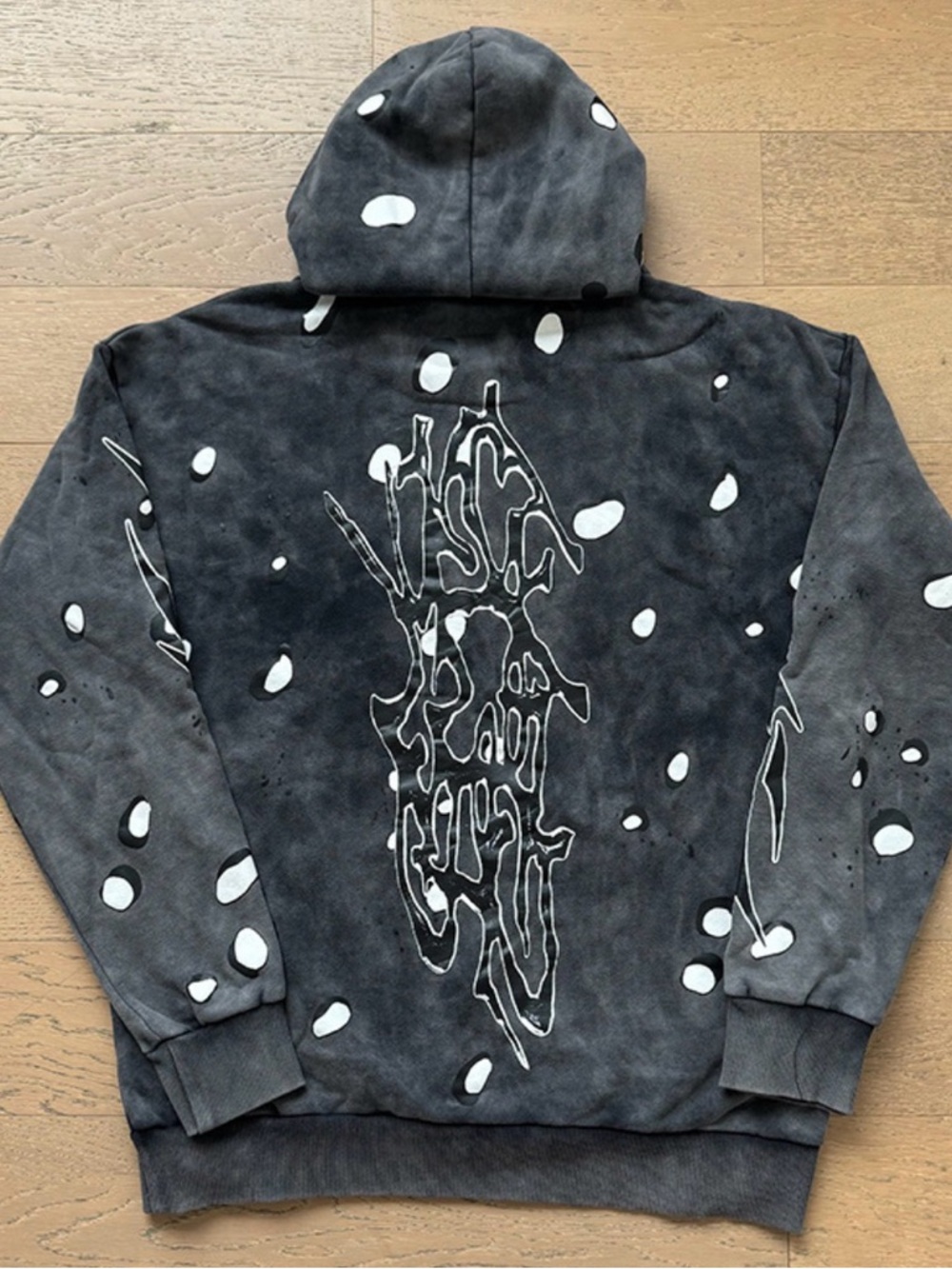 Streetwear Gray Graphic Men's Sweatpants - Picture 3 of 5